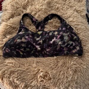 Athleta Black and Purple Sports Bra